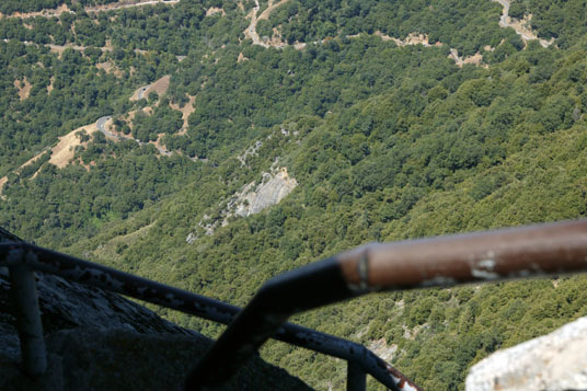 Road as seen from Moro Rock