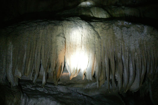 Stalactites in Crystal Cave